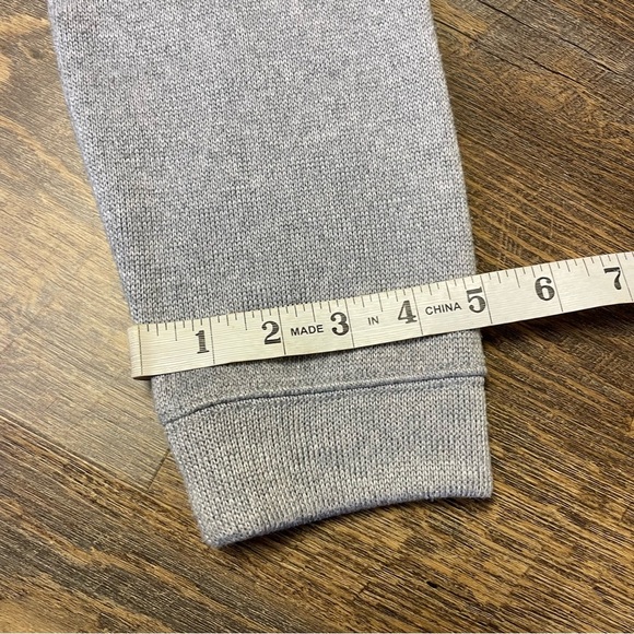 Vineyard Vines Womens Medium Gray Mock Cowl Neck Pullover Fleece Sweatshirt - Picture 7 of 10